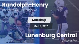 Matchup: Randolph-Henry High vs. Lunenburg Central  2017