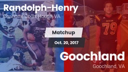 Matchup: Randolph-Henry High vs. Goochland  2017