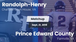 Matchup: Randolph-Henry High vs. Prince Edward County  2018