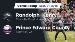 Recap: Randolph-Henry  vs. Prince Edward County  2018