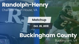 Matchup: Randolph-Henry High vs. Buckingham County  2018
