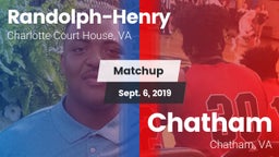 Matchup: Randolph-Henry High vs. Chatham  2019