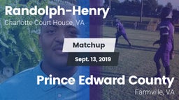 Matchup: Randolph-Henry High vs. Prince Edward County  2019