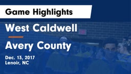 West Caldwell  vs Avery County Game Highlights - Dec. 13, 2017