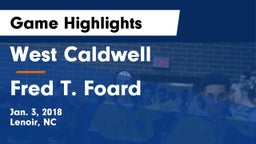 West Caldwell  vs Fred T. Foard  Game Highlights - Jan. 3, 2018