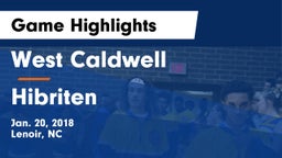 West Caldwell  vs Hibriten  Game Highlights - Jan. 20, 2018