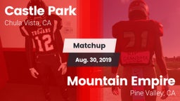 Matchup: Castle Park High vs. Mountain Empire  2019