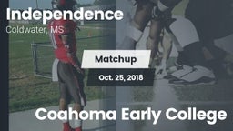 Matchup: Independence High vs. Coahoma Early College  2018