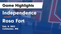 Independence  vs Rosa Fort  Game Highlights - Feb. 8, 2022