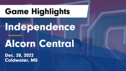 Independence  vs Alcorn Central  Game Highlights - Dec. 28, 2022