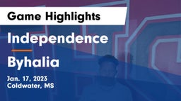 Independence  vs Byhalia Game Highlights - Jan. 17, 2023