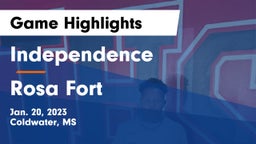 Independence  vs Rosa Fort  Game Highlights - Jan. 20, 2023