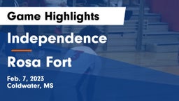 Independence  vs Rosa Fort  Game Highlights - Feb. 7, 2023