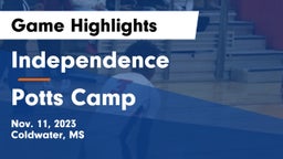Independence  vs Potts Camp  Game Highlights - Nov. 11, 2023
