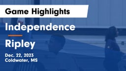 Independence  vs Ripley  Game Highlights - Dec. 22, 2023