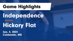 Independence  vs Hickory Flat Game Highlights - Jan. 4, 2024