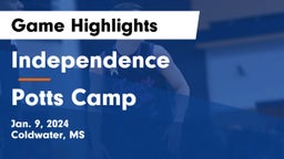Independence  vs Potts Camp  Game Highlights - Jan. 9, 2024