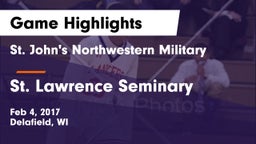 St. John's Northwestern Military  vs St. Lawrence Seminary Game Highlights - Feb 4, 2017