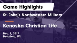 St. John's Northwestern Military  vs Kenosha Christian Life Game Highlights - Dec. 8, 2017