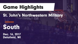 St. John's Northwestern Military  vs South Game Highlights - Dec. 16, 2017