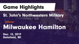 St. John's Northwestern Military  vs Milwaukee Hamilton  Game Highlights - Dec. 13, 2019
