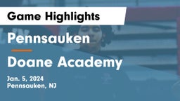 Pennsauken  vs Doane Academy  Game Highlights - Jan. 5, 2024