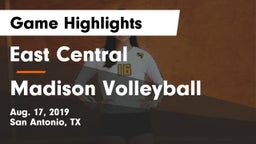 East Central  vs Madison Volleyball Game Highlights - Aug. 17, 2019