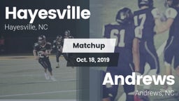 Matchup: Hayesville vs. Andrews  2019