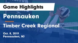 Pennsauken  vs Timber Creek Regional Game Highlights - Oct. 8, 2019