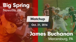 Matchup: Big Spring High vs. James Buchanan  2016