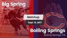 Matchup: Big Spring High vs. Boiling Springs  2017