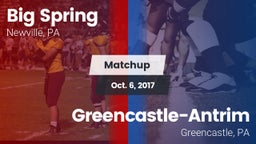 Matchup: Big Spring High vs. Greencastle-Antrim  2017