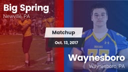 Matchup: Big Spring High vs. Waynesboro  2017