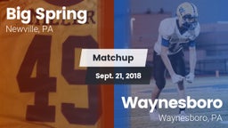 Matchup: Big Spring High vs. Waynesboro  2018