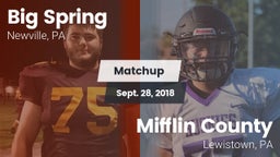 Matchup: Big Spring High vs. Mifflin County  2018