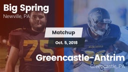 Matchup: Big Spring High vs. Greencastle-Antrim  2018