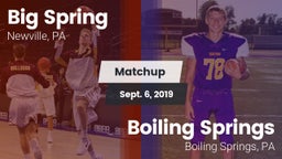 Matchup: Big Spring High vs. Boiling Springs  2019