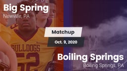 Matchup: Big Spring High vs. Boiling Springs  2020