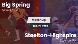 Matchup: Big Spring High vs. Steelton-Highspire  2020