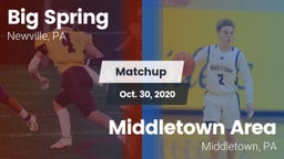 Matchup: Big Spring High vs. Middletown Area  2020