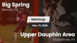Matchup: Big Spring High vs. Upper Dauphin Area  2020
