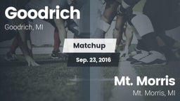 Matchup: Goodrich  vs. Mt. Morris  2016