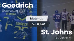 Matchup: Goodrich  vs. St. Johns  2016