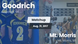 Matchup: Goodrich  vs. Mt. Morris  2017