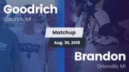 Matchup: Goodrich  vs. Brandon  2018