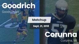 Matchup: Goodrich  vs. Corunna  2018
