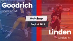 Matchup: Goodrich  vs. Linden  2019