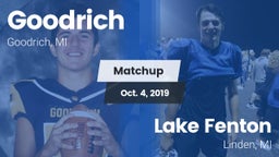 Matchup: Goodrich  vs. Lake Fenton  2019