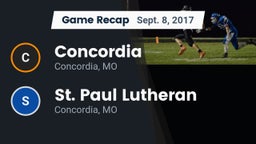 Recap: Concordia  vs. St. Paul Lutheran  2017