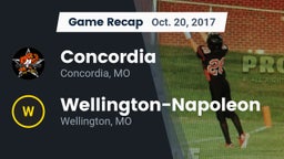 Recap: Concordia  vs. Wellington-Napoleon  2017